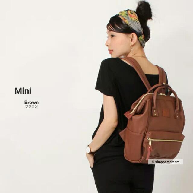 anello mini leather backpack