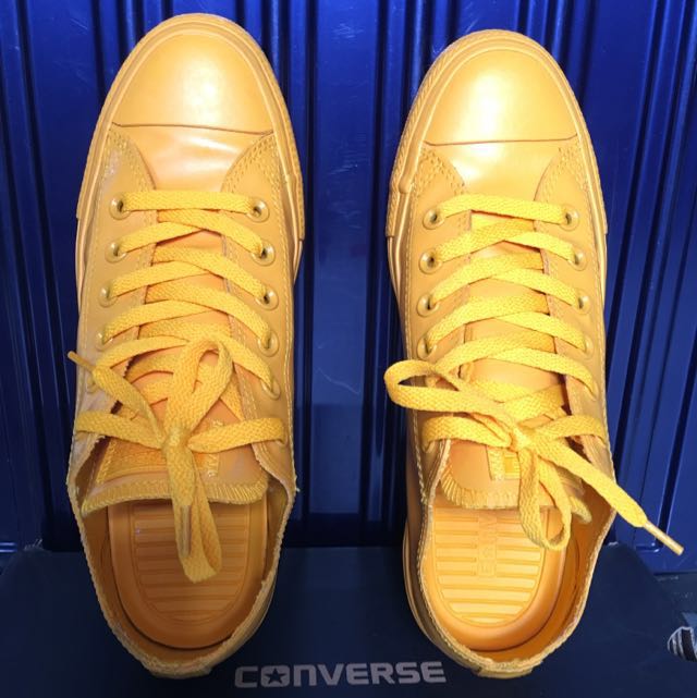 yellow rubber converse