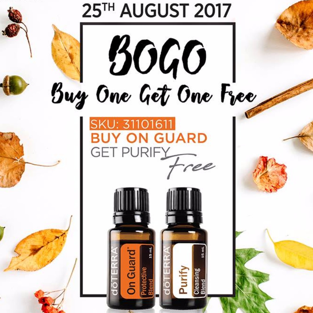 doTERRA Day 5 BOGO Deal On Guard + Purify, Health & Beauty, Hand & Foot ...