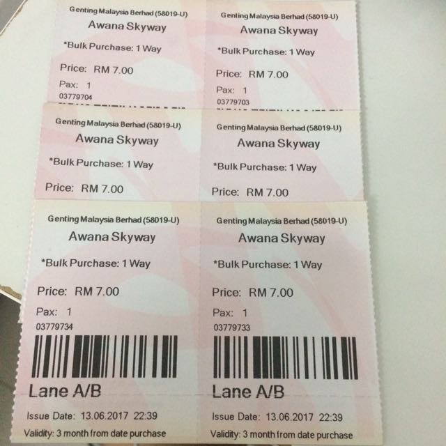 Genting Awana Skyway Tickets Vouchers Attractions Tickets On Carousell