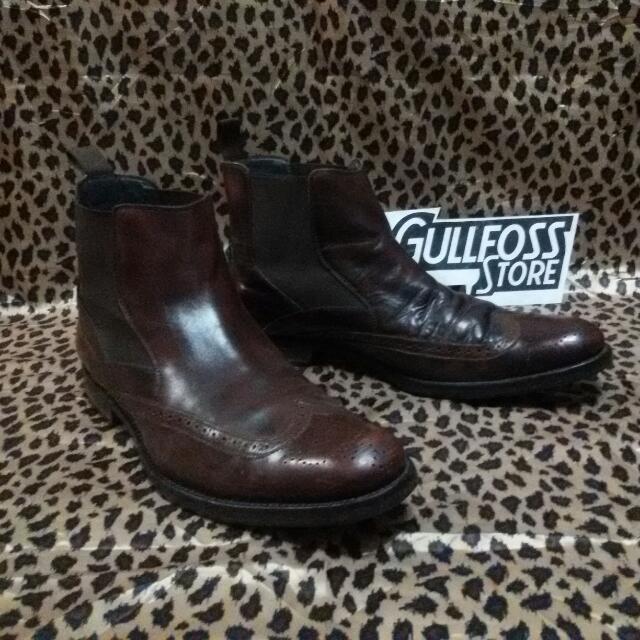 Hugo Boss Leather Second Bekas Import Fesyen Pria Sepatu Di Carousell