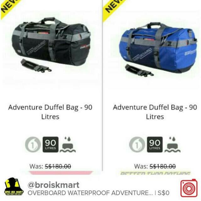 overboard duffel bag 90l