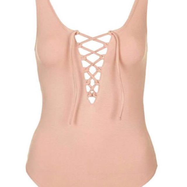 topshop pink bodysuit