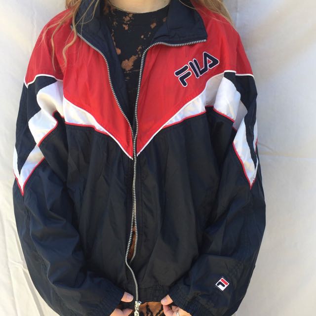 vintage fila windbreaker jacket