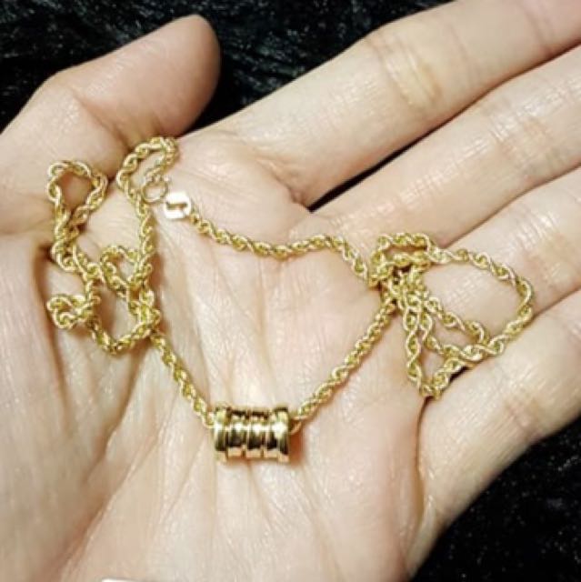 18k Gold Bvlgari inspired necklace 