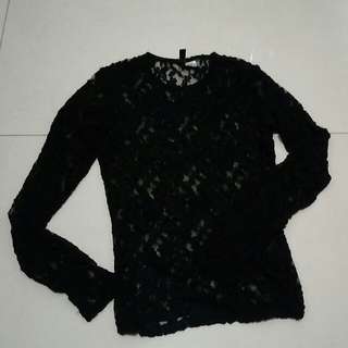 DIVIDED H&M Long Sleeves Lace Top