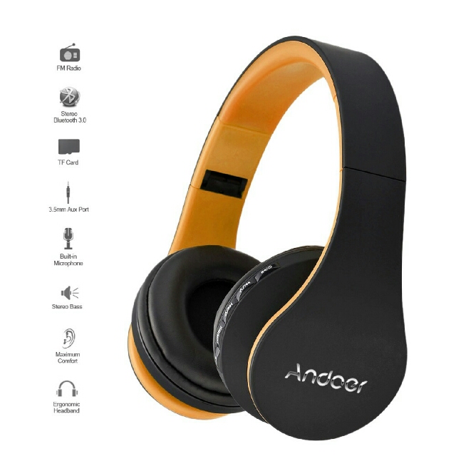 Andoer 4 In 1 Multifunctional bluetooth 3.0 EDR Headphone Audio