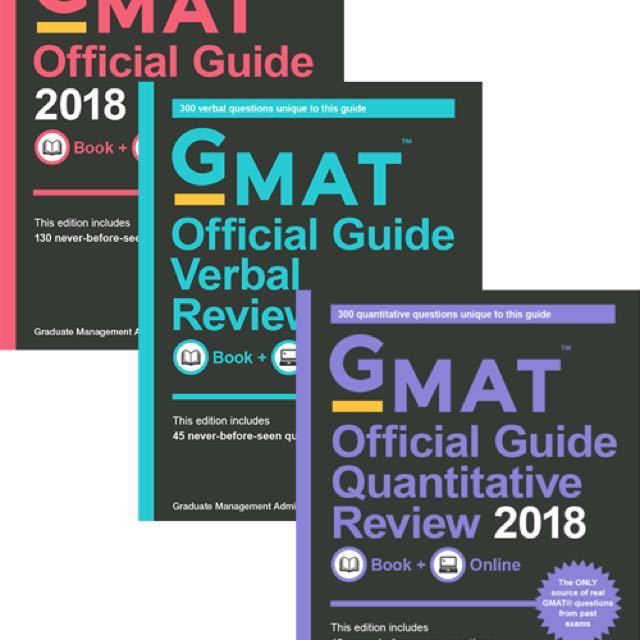 Gmat 2018 Official Guide Bundle Online Access Books