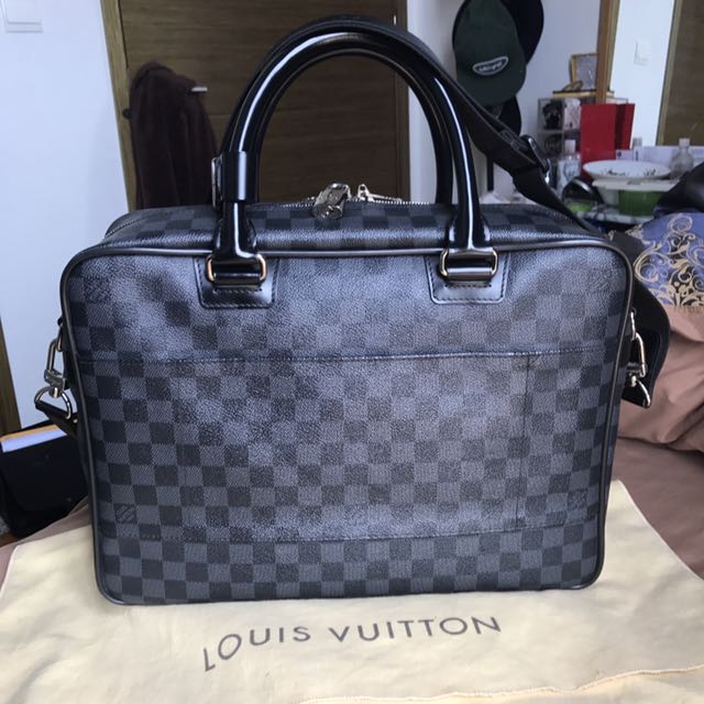 Louis Vuitton Icare Business Bag Blue Damier Graphite Canvas in