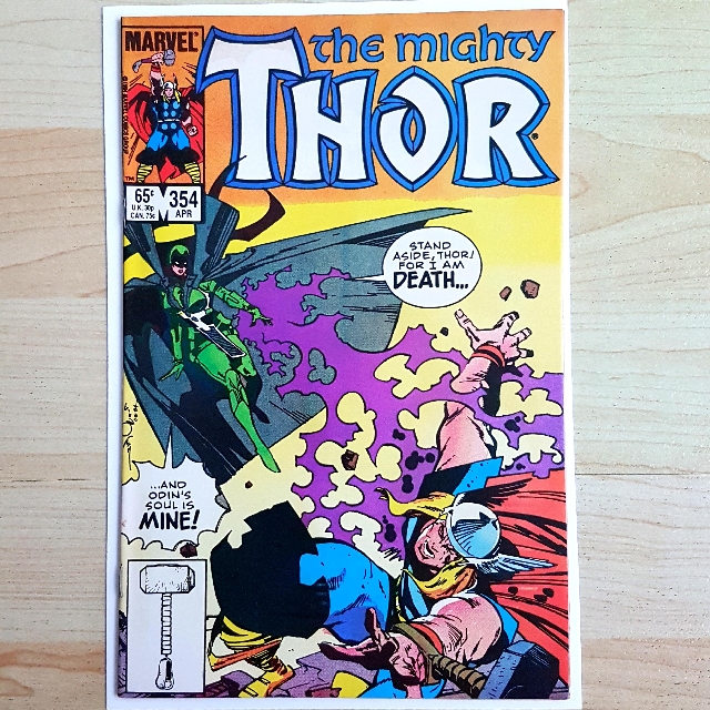 Marvel Comics Thor 354 Near Mint Condition Hela Thor Ragnarok Movie Books Stationery Comics Manga On Carousell