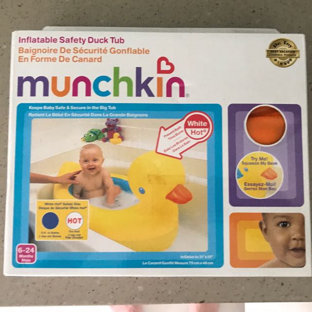 Munchkin Inflatable Duck Tub, Babies & Kids, Infant Playtime on Carousell