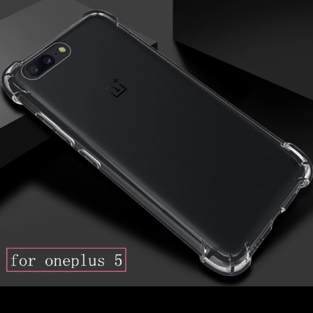 Oneplus 5 Phone Case Anti Shock Shockproof Transparent Back Cover