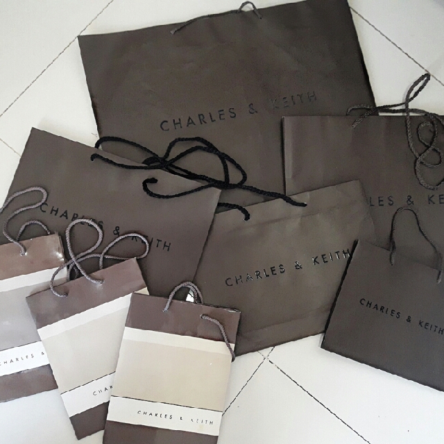 paper bag charles and keith original
