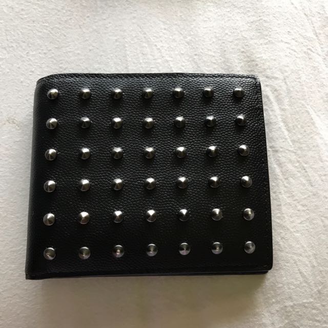 Saint laurent studded wallet sales