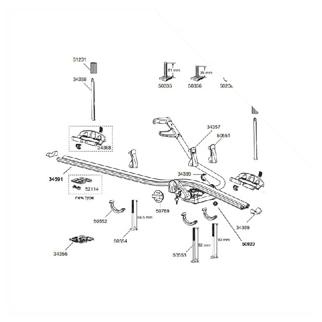 Thule 591 spares sales