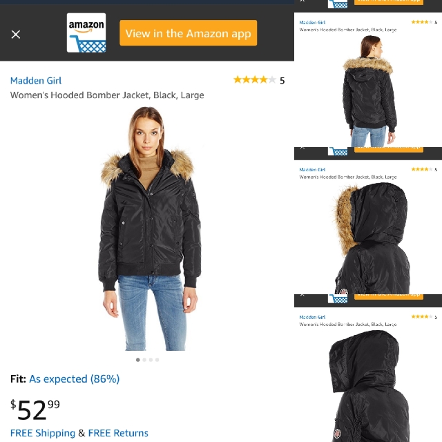 BNWT Madden Girl Hooded Winter Bomber Jacket Women s Fashion Coats Jackets and Outerwear on Carousell