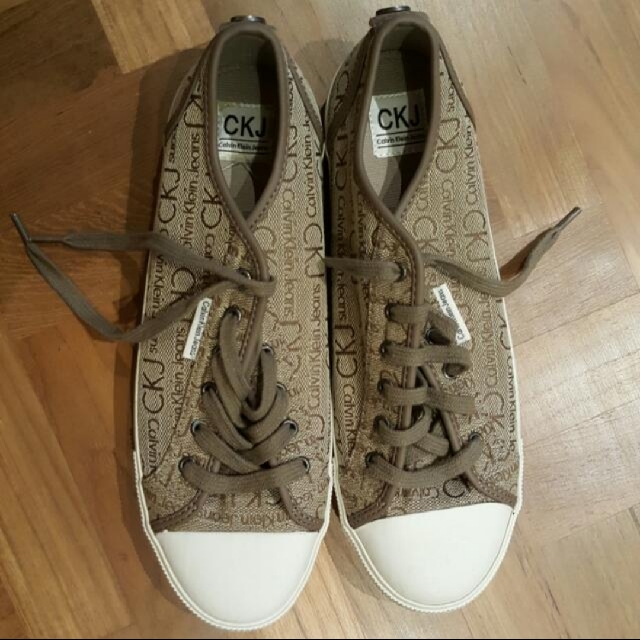 Calvin Klein Jeans Brown Canvas Shoes Sneaker Slip On