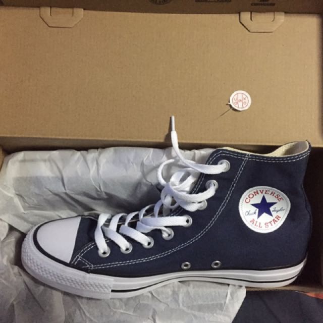 converse all star blue trainers