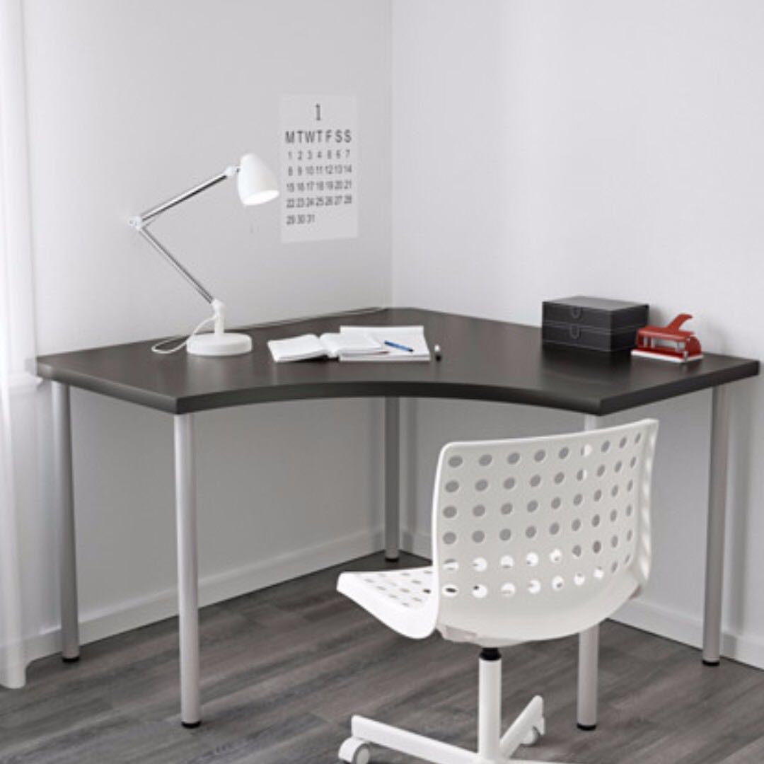 Corner Study Table IKEA, Furniture & Home Living, Furniture, Tables