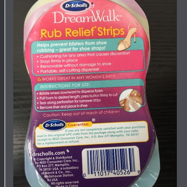 Dr scholl's dreamwalk deals rub relief strips