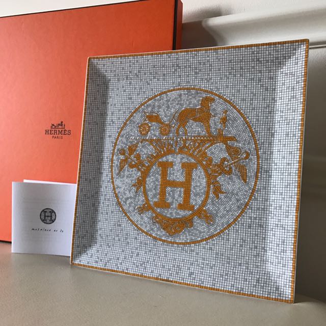 Hermes mosaique square plate Clearance