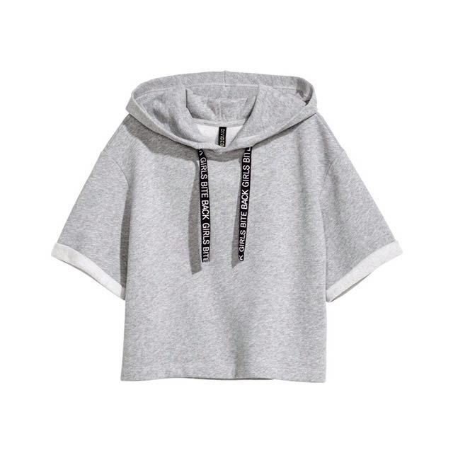 Grey hooded top clearance
