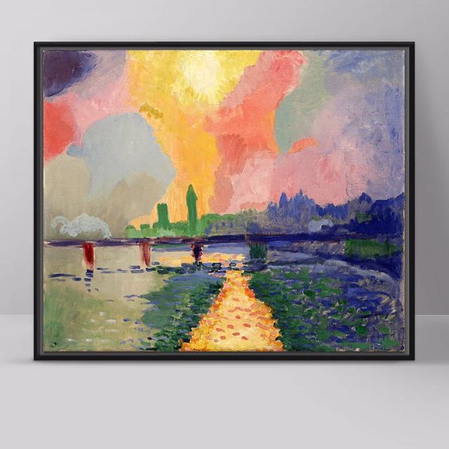 Large Canvas Print Charing Cross Bridge Furniture Home