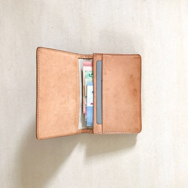 MUJI Leather Name Card Holder, Men's Fashion, Watches & Accessories
