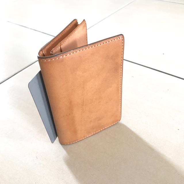 MUJI Leather Name Card Holder, Men's Fashion, Watches & Accessories