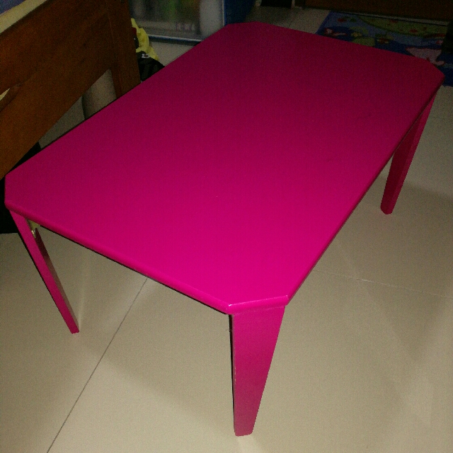 Pink Foldable Table Furniture Tables Chairs On Carou