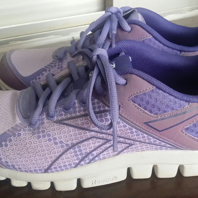 Reebok purple clearance running shoes
