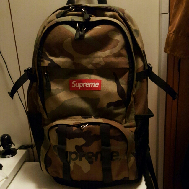 Supreme 1000 denier cordura backpack woodland camo hot sale