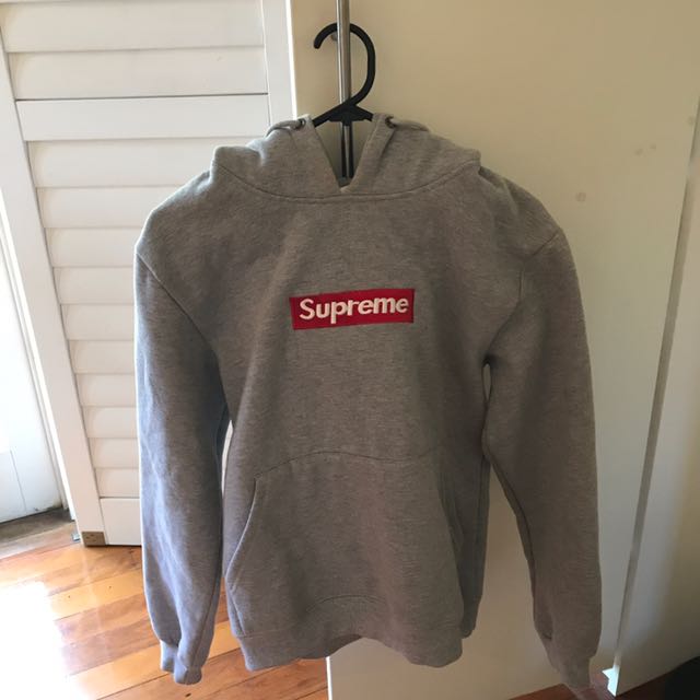 supreme grey jumper