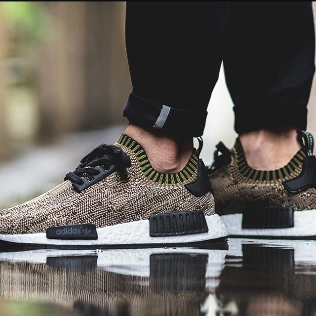 NMD Olive Glitch Camo, Men's Fashion, Footwear, Sneakers on
