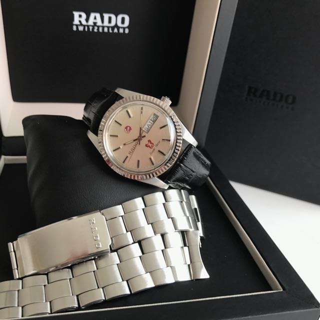 Vintage Rado Purple Horse Unique Champagne Dial 2872 17 Jewels