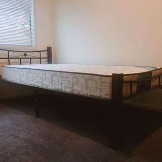 Almost brand new bed and mattress