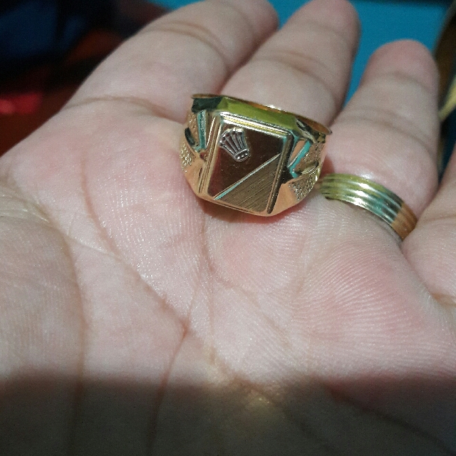 18k Saudi Gold Mens Ring Size 8 1503874546 F1dbacab 