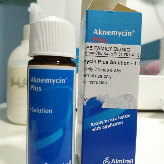 Aknemycin Plus Solution For Acne Health Beauty Bath Body On Carousell