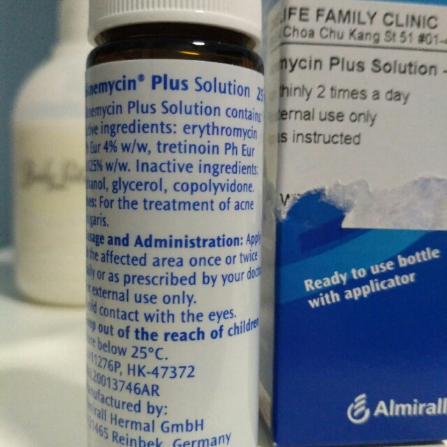 Aknemycin Plus Solution For Acne Health Beauty Bath Body On Carousell