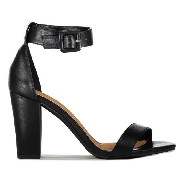 Cotton on Rubi Black Ankle Strap heels Women s Fashion Footwear
