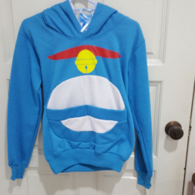 Doraemon Sweater, Women's Fashion, Tops, Longsleeves on Carousell