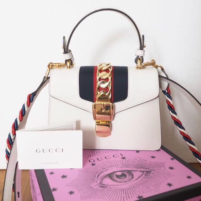 gucci sylvie mini leather shoulder bag