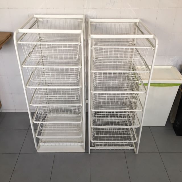 Ikea Clothes Pantry Shelving Storage Stackable Furniture Shelves
