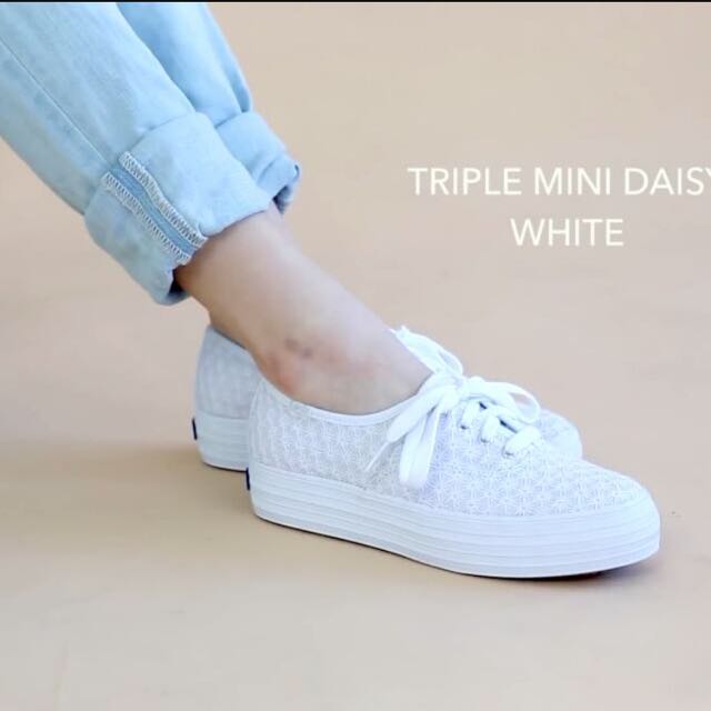 Keds Triple Mini Daisy Sneakers US7 