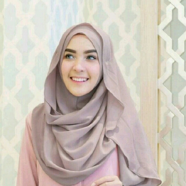 Hijab Syari Warna Abu Abu Tutorial Hijab Terbaru