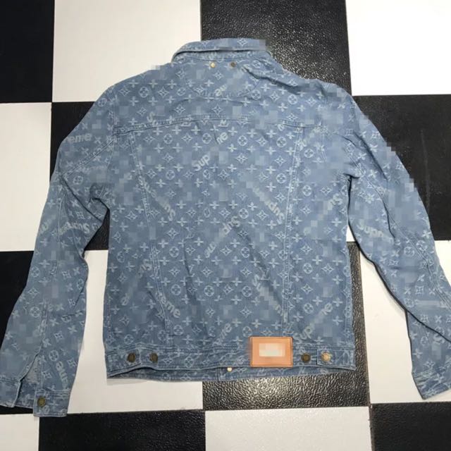 Supreme x Louis Vuitton Jacquard Denim Trucker Jacket Camo - Shop Love  Moschino YEEZY 500 High Mist Slate Hoodies with Express Delivery -  ArvindShops