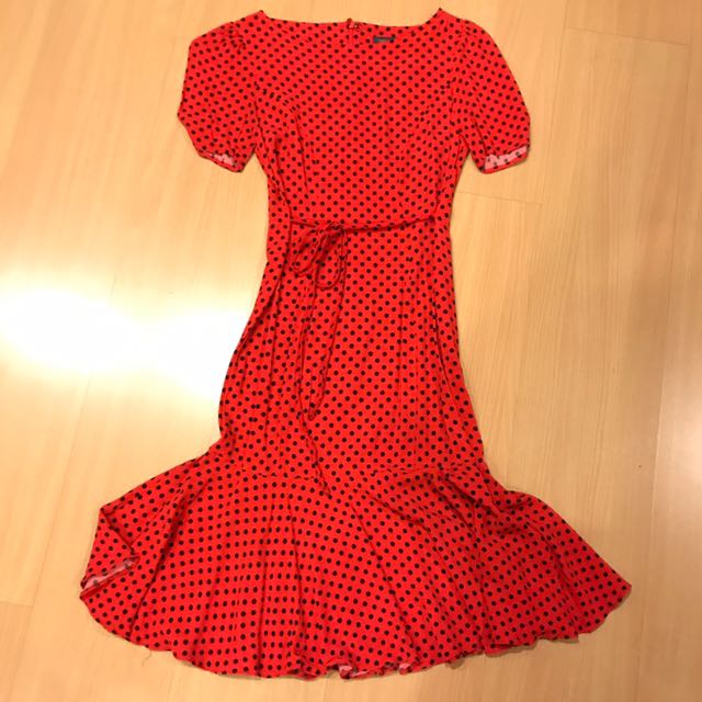 M S Red Dress Women S Fashion Clothes Dresses Skirts On Carousell
