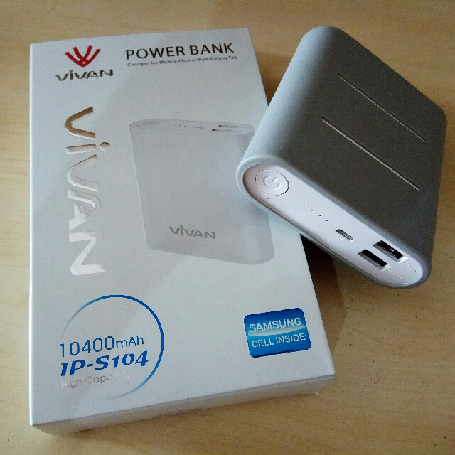 SECOND Power Bank VIVAN ORIGINAL 10400 mAh ( good condition )