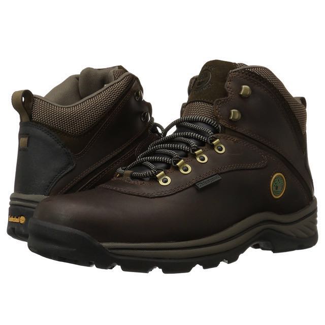 timberland white ledge men's waterproof boot dark brown