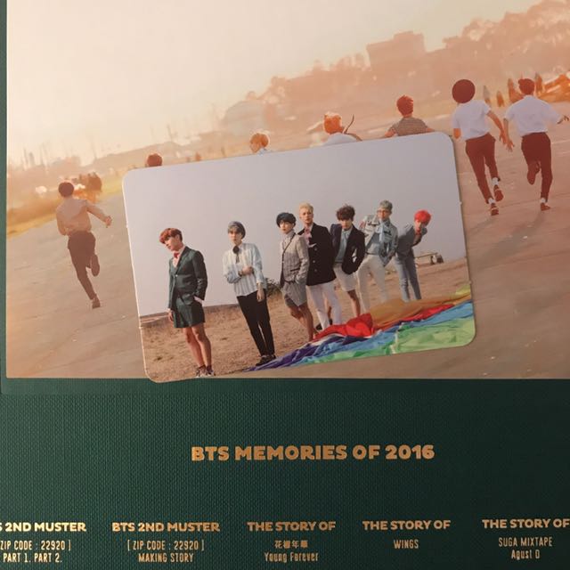 WTS BTS MEMORIES 2016 YOUNG FOREVER PC, Hobbies & Toys 